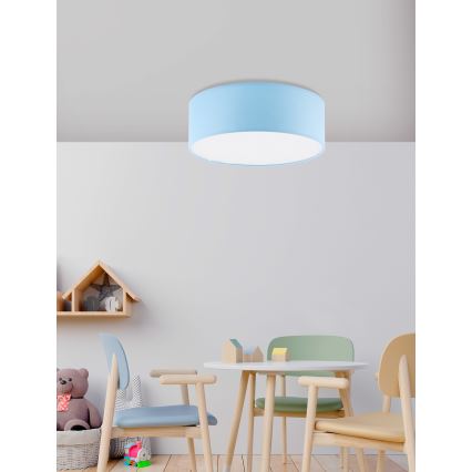 Lasten kattovalaisin RONDO LAPSET 4xE27/15W/230V sininen