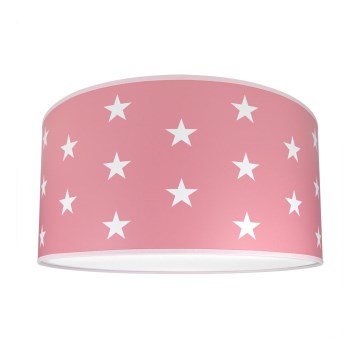 Lasten kattovalaisin STARS PINK 2xE27/60W/230V vaaleanpunainen