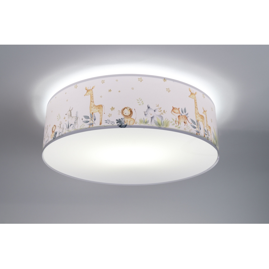 Lasten kattovalaisin SWEET DREAMS 2xE27/60W/230V halkaisija 40 cm