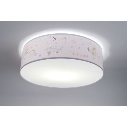 Lasten kattovalaisin SWEET DREAMS 2xE27/60W/230V halkaisija 40 cm