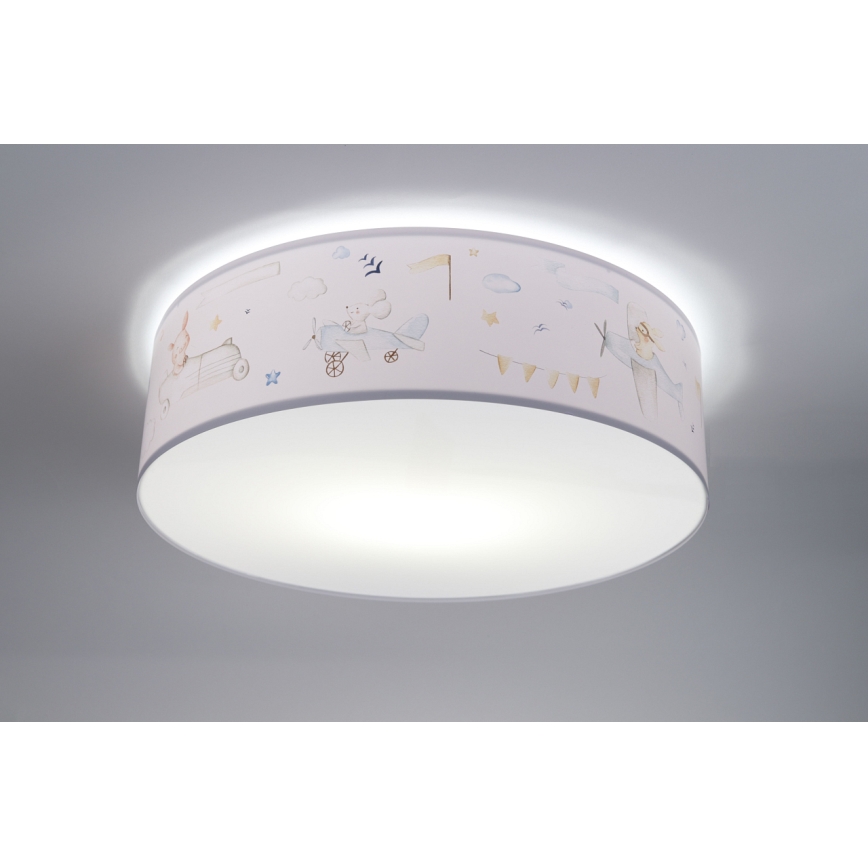 Lasten kattovalaisin SWEET DREAMS 2xE27/60W/230V halkaisija 40 cm