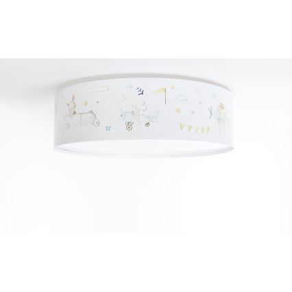 Lasten kattovalaisin SWEET DREAMS 2xE27/60W/230V halkaisija 40 cm