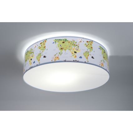 Lasten kattovalaisin SWEET DREAMS 2xE27/60W/230V halkaisija 40 cm