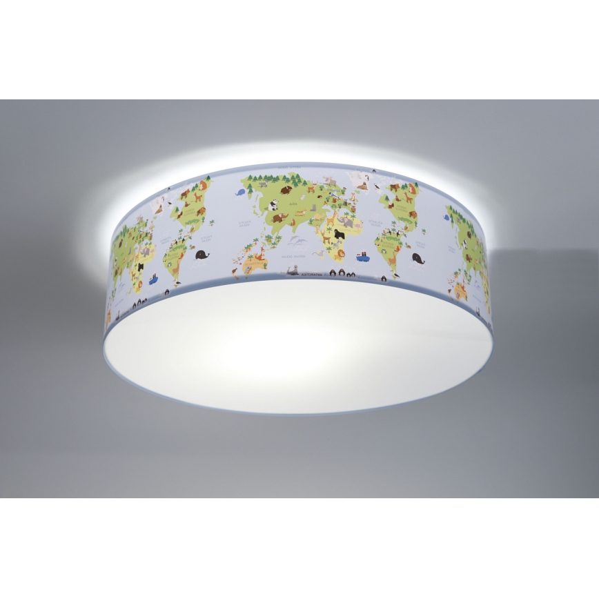 Lasten kattovalaisin SWEET DREAMS 2xE27/60W/230V halkaisija 40 cm