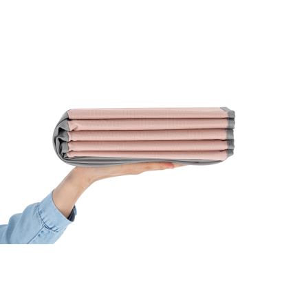 Lasten kuiva-allas palloilla halkaisija 80 cm vaaleanpunainen/harmaa