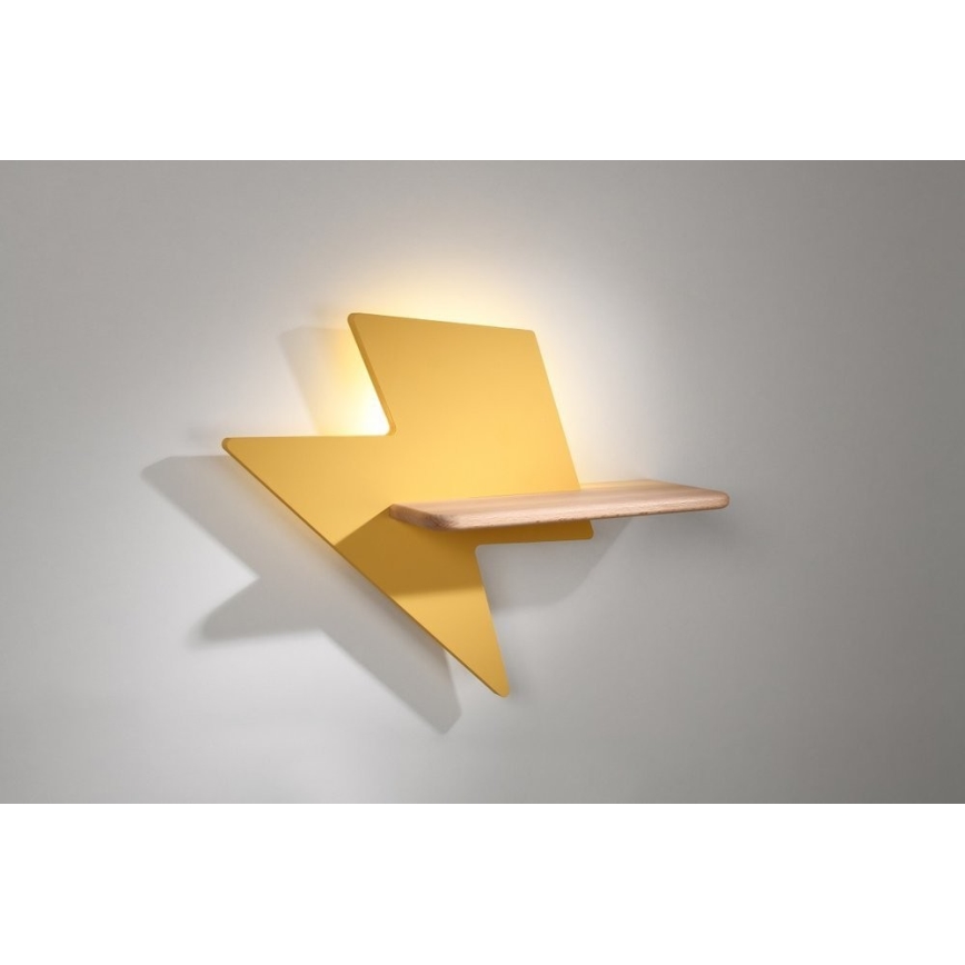 Lasten LED-seinävalaisin hyllyllä LIGHTNING LED/4W/230V - FSC-sertifioitu