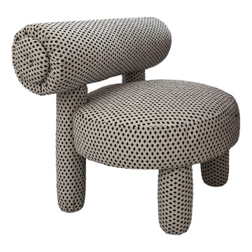 Lasten nojatuoli MAVI beige/musta