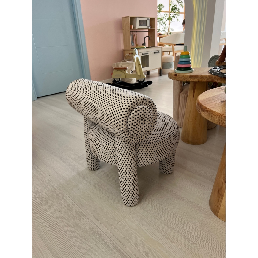 Lasten nojatuoli MAVI beige/musta