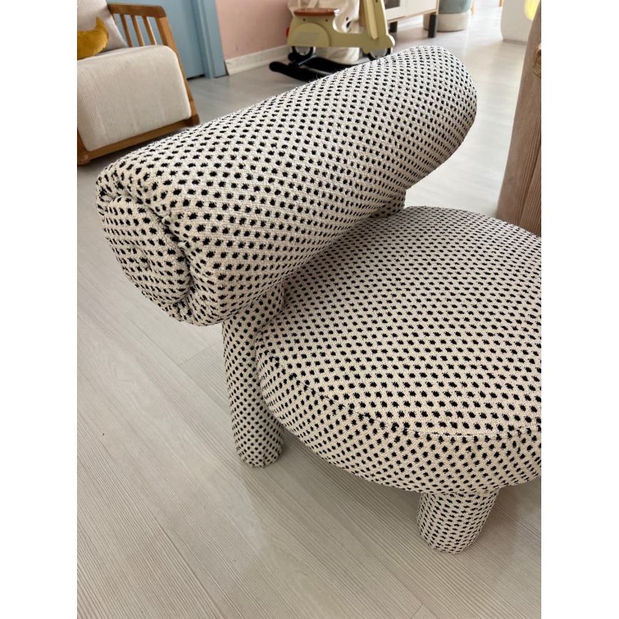 Lasten nojatuoli MAVI beige/musta