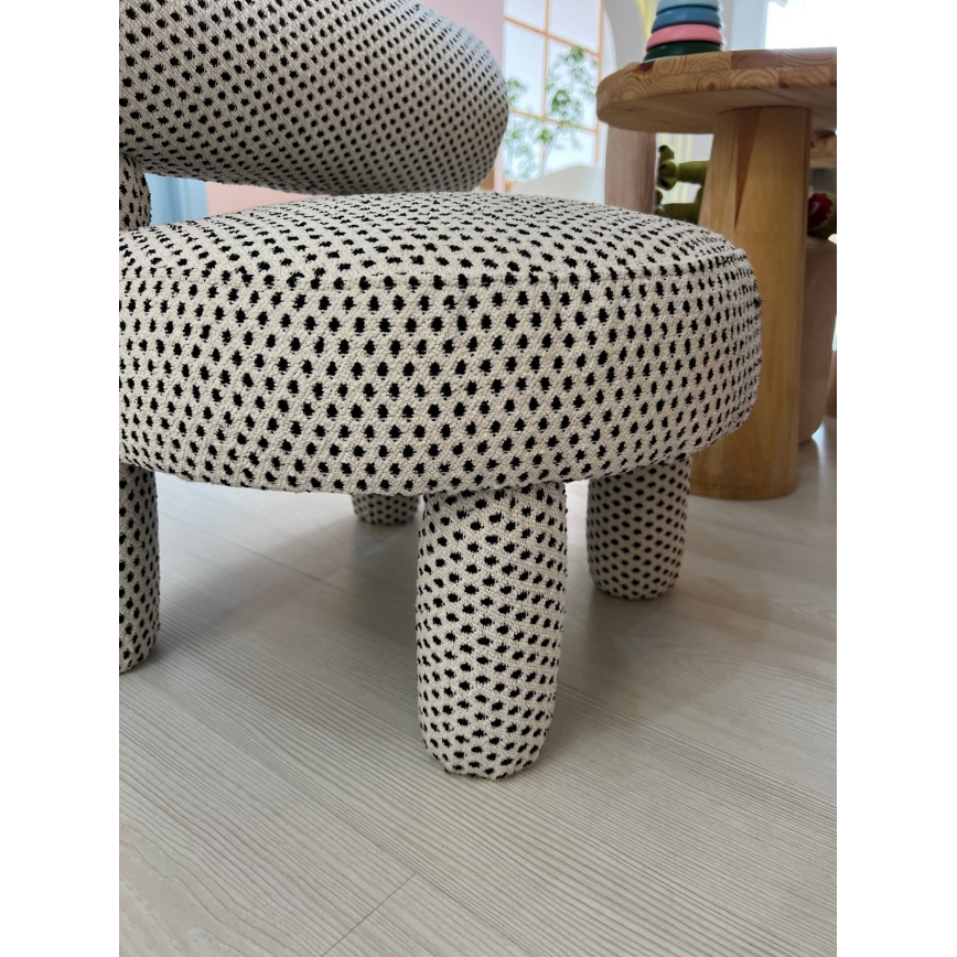 Lasten nojatuoli MAVI beige/musta