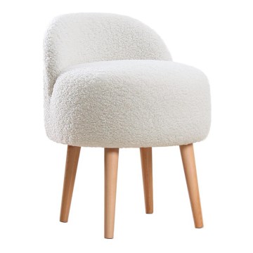 Lasten nojatuoli MIKI, Ø 46 cm, valkoinen