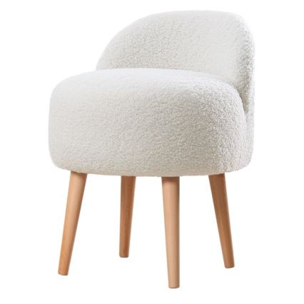 Lasten nojatuoli MIKI, Ø 46 cm, valkoinen