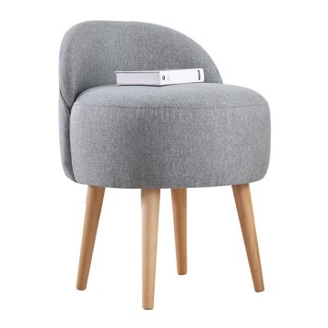 Lasten nojatuoli NIKI, halkaisija 46 cm, harmaa