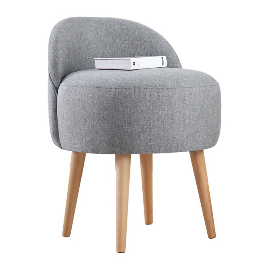 Lasten nojatuoli NIKI, halkaisija 46 cm, harmaa