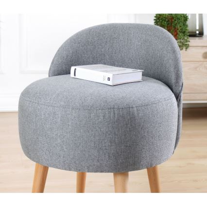 Lasten nojatuoli NIKI, halkaisija 46 cm, harmaa
