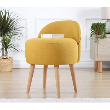Lasten nojatuoli NIKI, halkaisija 46 cm, keltainen