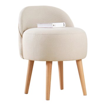 Lasten nojatuoli NIKI, halkaisija 46 cm, kermanvärinen