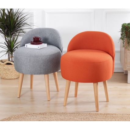 Lasten nojatuoli NIKI, halkaisija 46 cm, oranssi