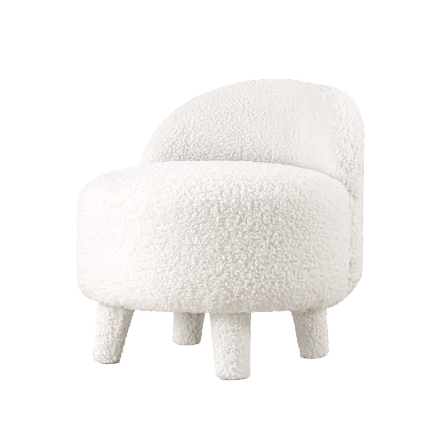 Lasten nojatuoli PIXI, Ø 46 cm, valkoinen