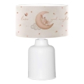 Lasten pöytälamppu CANDY 1xE27/40W/230V valkoinen/beige