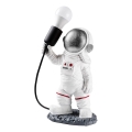 Lasten pöytävalaisin ASTRONAUT 1xE27/40W/230V hopea/valkoinen