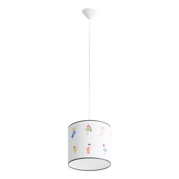 Lasten riipuskattokruunu johdossa FAIRY 1xE27/15W/230V halkaisija 30 cm keiju