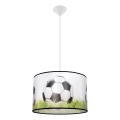 Lasten riipuskattokruunu johdossa FOOTBALL 1xE27/15W/230V halkaisija 40 cm jalkapallo