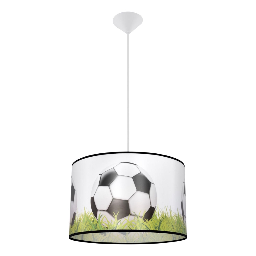 Lasten riipuskattokruunu johdossa FOOTBALL 1xE27/15W/230V halkaisija 40 cm jalkapallo