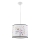 Lasten riipuskattokruunu johdossa OWLS 1xE27/15W/230V halkaisija 40 cm pöllöt
