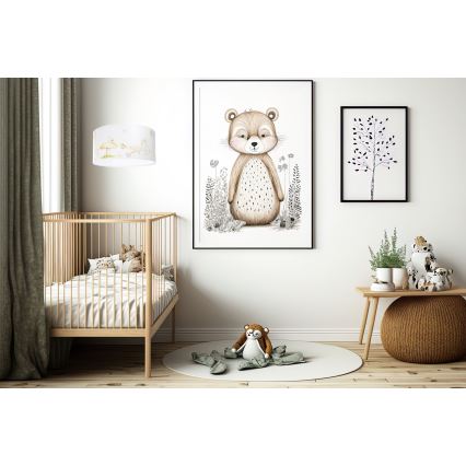Lasten riipuskattokruunu johdossa SWEET DREAMS 1xE27/60W/230V halkaisija 30 cm