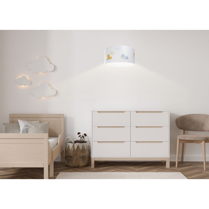 Lasten riipuskattokruunu johdossa SWEET DREAMS 1xE27/60W/230V halkaisija 30 cm