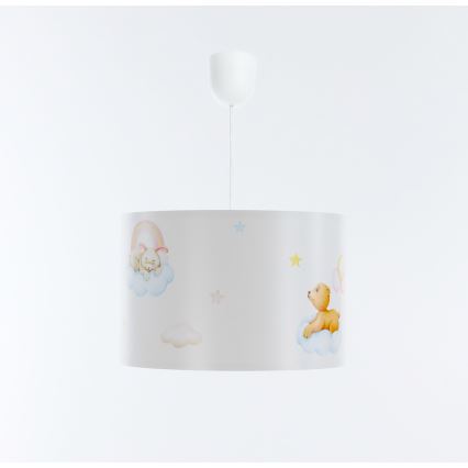 Lasten riipuskattokruunu johdossa SWEET DREAMS 1xE27/60W/230V halkaisija 30 cm