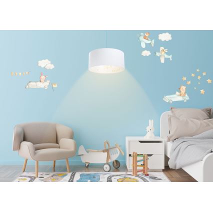 Lasten riipuskattokruunu johdossa SWEET DREAMS 1xE27/60W/230V halkaisija 30 cm