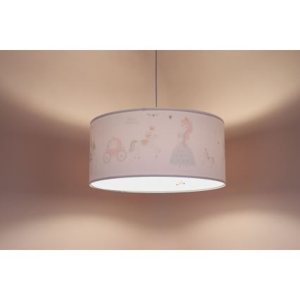 Lasten riipuskattokruunu johdossa SWEET DREAMS 1xE27/60W/230V halkaisija 30 cm