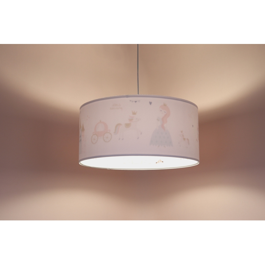 Lasten riipuskattokruunu johdossa SWEET DREAMS 1xE27/60W/230V halkaisija 30 cm
