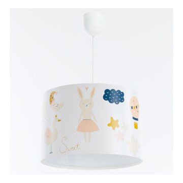 Lasten riipuskattokruunu johdossa SWEET DREAMS 1xE27/60W/230V halkaisija 30 cm