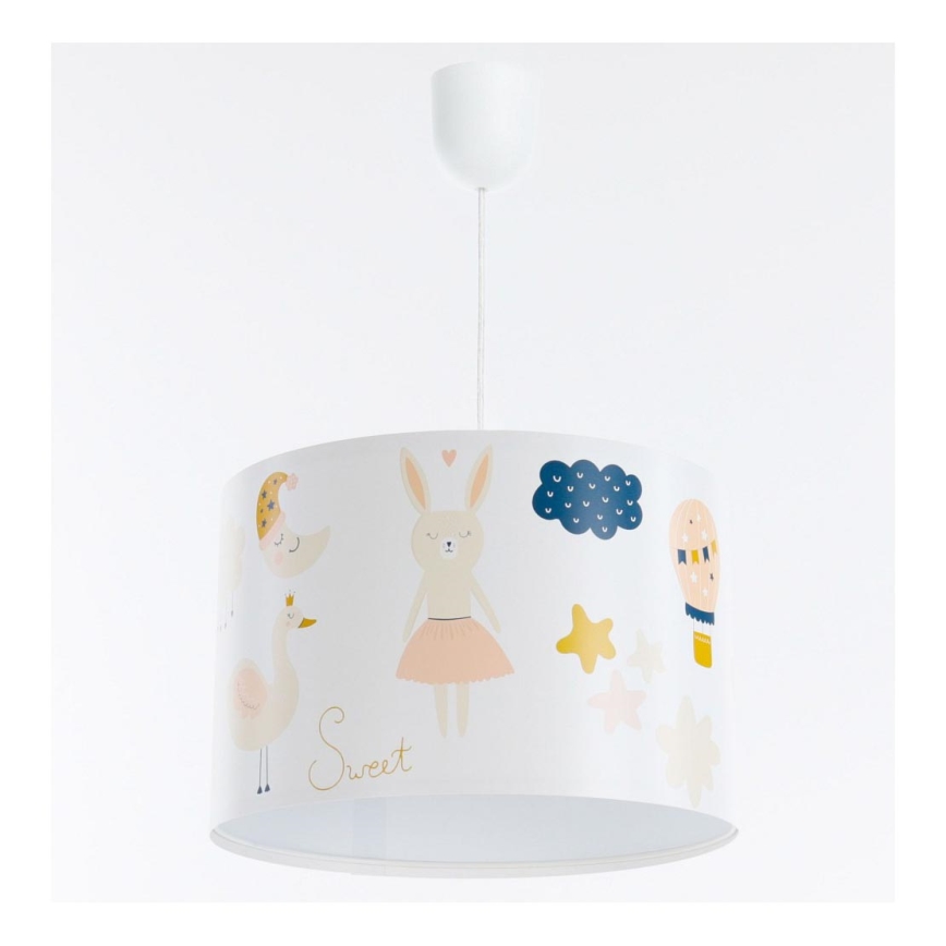 Lasten riipuskattokruunu johdossa SWEET DREAMS 1xE27/60W/230V halkaisija 30 cm