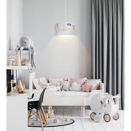 Lasten riipuskattokruunu johdossa SWEET DREAMS 1xE27/60W/230V halkaisija 30 cm