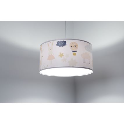Lasten riipuskattokruunu johdossa SWEET DREAMS 1xE27/60W/230V halkaisija 30 cm