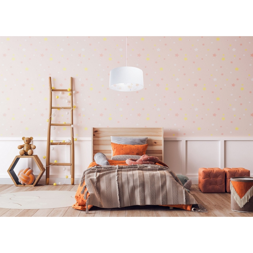 Lasten riipuskattokruunu johdossa SWEET DREAMS 1xE27/60W/230V halkaisija 30 cm