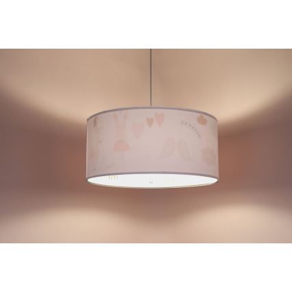 Lasten riipuskattokruunu johdossa SWEET DREAMS 1xE27/60W/230V halkaisija 30 cm