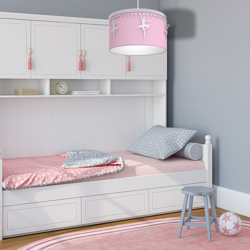 Lasten riipuskattokruunu narulla BALETNICA 1xE27/60W/230V