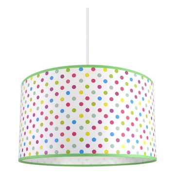 Lasten riipuskattokruunu narulla DOTS 1xE27/60W/230V