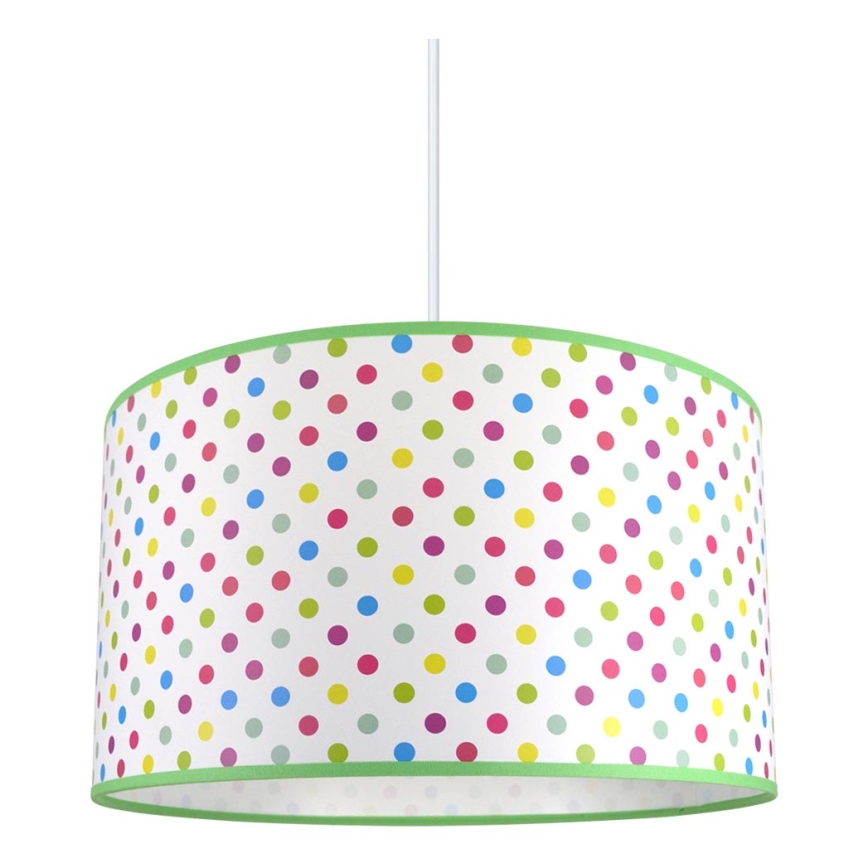 Lasten riipuskattokruunu narulla DOTS 1xE27/60W/230V