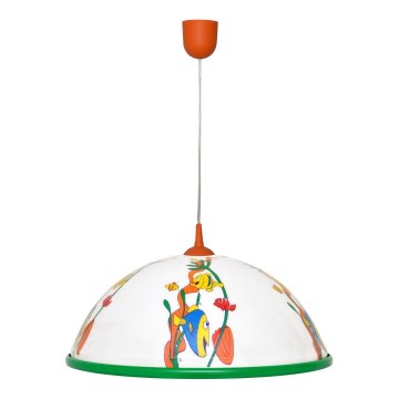 Lasten riipuskattokruunu narulla FISH 1x27/15W/230V