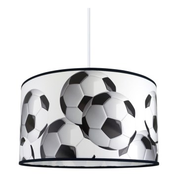 Lasten riipuskattokruunu narulla FOOTBALL 1xE27/60W/230V