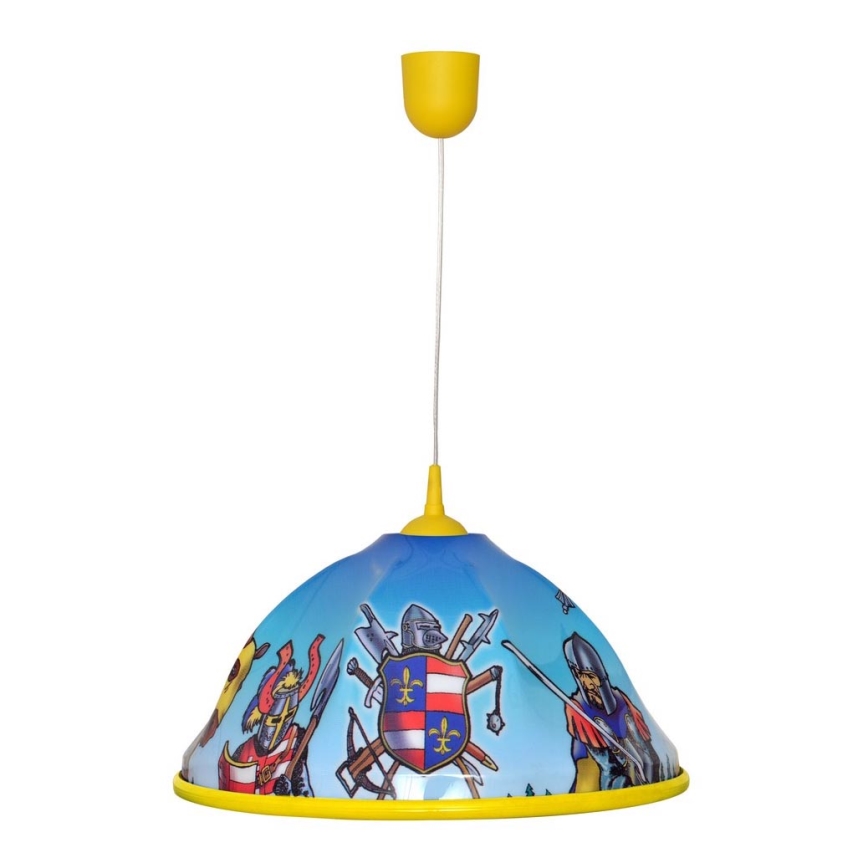Lasten riipuskattokruunu narulla KNIGHT 1xE27/15W/230V