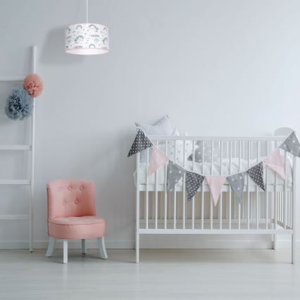 Lasten riipuskattokruunu narulla UNICORN 1xE27/60W/230V