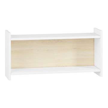 Lasten seinähylly BUBO 35x72 cm valkoinen/vaalea koivu