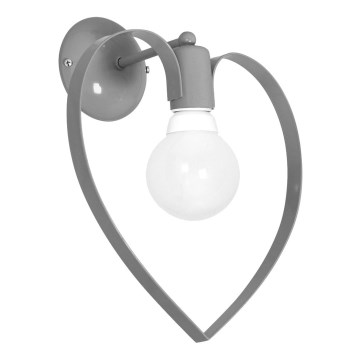 Lasten seinävalaisin AMORE 1xE27/60W/230V harmaa